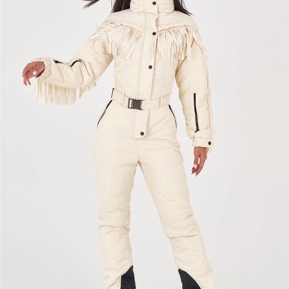 Fringe Cream Snowsuit